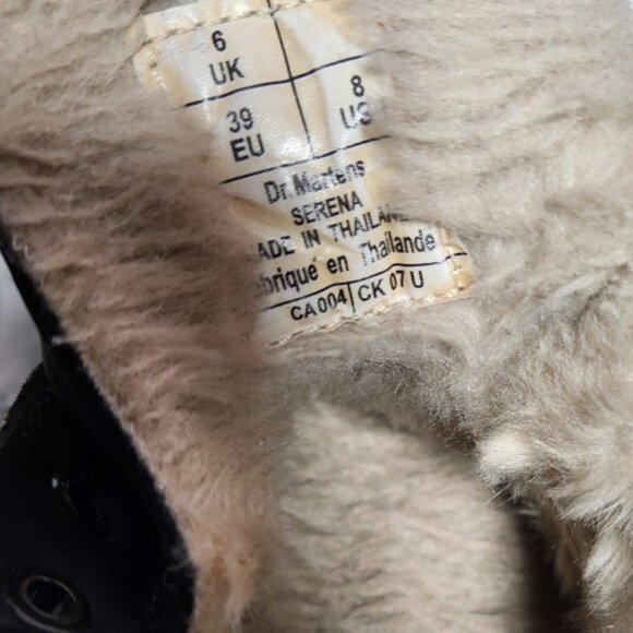 Dr. Martens Serena Black Fur-Lined Women's Boots - Picture 8 of 12